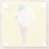 Eiscreme Welpe - Sweet & Chill Glasuntersetzer (Rückseite)