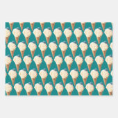 Eiscreme-Welpenmuster Geschenkpapier Set (Vorderseite 2)