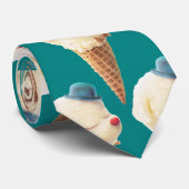 Eiscreme-Welpenmuster Krawatte (Gerollt)