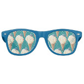 Eiscreme-Welpenmuster Partybrille (Vorderseite)