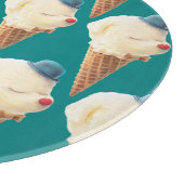 Eiscreme-Welpenmuster Schneidebrett (Ecke)