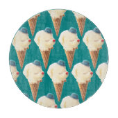 Eiscreme-Welpenmuster Schneidebrett (Vorderseite)