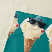 Eiscreme-Welpenmuster Strandtuch (Beispiel)