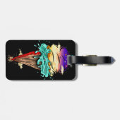 Eiscreme-Welt Gepäckanhänger (Rückseite horizontal)