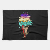 Eiscreme-Welt Geschirrtuch (Horizontal)