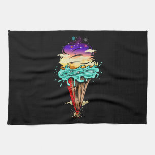 Eiscreme-Welt Geschirrtuch
