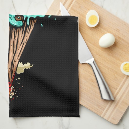 Eiscreme-Welt Geschirrtuch (Viertel Falte)