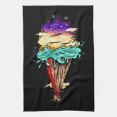 Eiscreme-Welt Geschirrtuch (Vertikal)