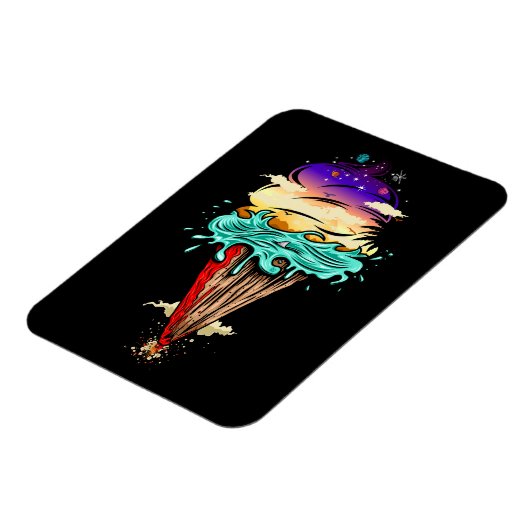 Eiscreme-Welt Magnet (Linke Seite)