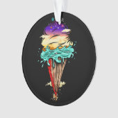 Eiscreme-Welt Ornament (Vorderseite)