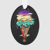 Eiscreme-Welt Ornament (Vorderseite)