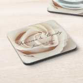 Eiscreme White Rose Untersetzer (Linke Seite)