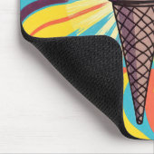 Eiscreme-Wickel-Pop-Art Mousepad (Ecke)