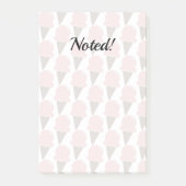 Eiscreme-Wirbel Erdbeere rosa Post-it Klebezettel (Vorderseite)