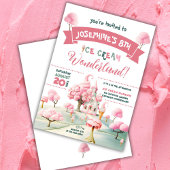 Eiscreme-Wonderland-Party Einladung