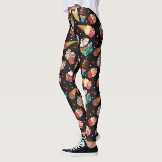 Eiscreme-wunderliches gemustertes leggings (Links)