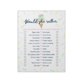 Eiscreme würde sie eher Brautparty Game Pack Notizblock (Rotiert)