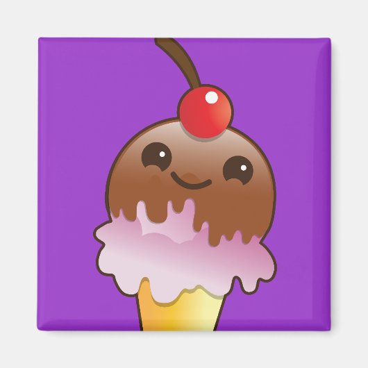 Eiscreme yum! magnet (Vorne)