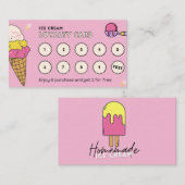 Eiscreme Yummy Ice Creme Gut - Treuekarte (Vorne/Hinten)