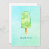 Eiscreme zum Geburtstag Dankeskarte (Vorne/Hinten)