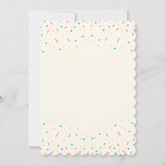 Eiscreme zum Geburtstag Einladung (Rückseite)