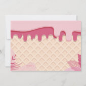 Eiscreme zum Geburtstag Einladung (Rückseite)