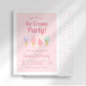 Eiscreme zum Geburtstag Einladung