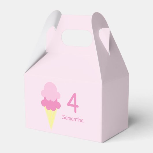 Eiscreme zum Geburtstag Geschenkschachtel (Vorderseite)
