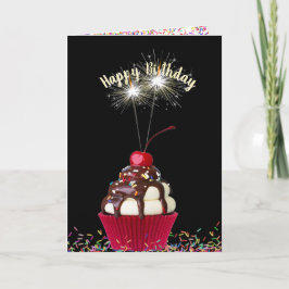 Eiscreme zum Geburtstag Karte