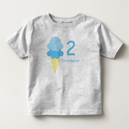 Eiscreme zum Geburtstag Kleinkind T-shirt (Vorderseite)