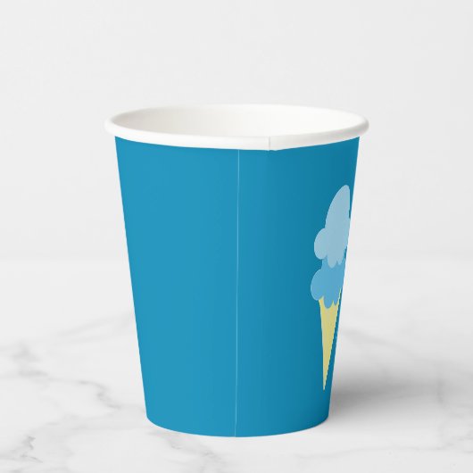 Eiscreme zum Geburtstag Pappbecher (Rechts)