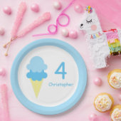 Eiscreme zum Geburtstag Pappteller (Party)