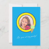 Eiscreme zum Geburtstag Sommer Einladung (Rückseite)