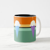Eiscreme Zweifarbige Tasse (VorderseiteRechts)