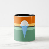 Eiscreme Zweifarbige Tasse (Mittel)
