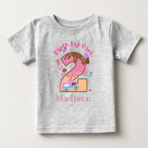 Eiscreme Zweite Geburtstagsklamotten Baby T-shirt
