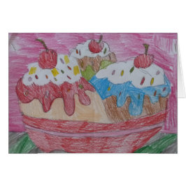 Eiscremebecher-Leckerei