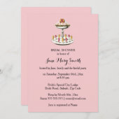 Eiscremebechergeleenachtische des hohen Tees Einladung (Vorne/Hinten)