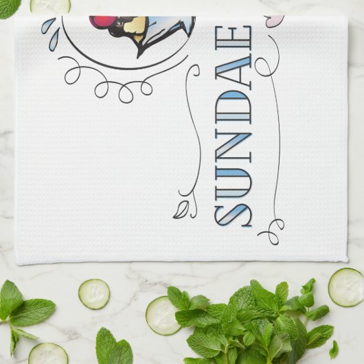 EiscremebecherGeschirrtuch Geschirrtuch (Gefaltet)