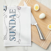 EiscremebecherGeschirrtuch Geschirrtuch (Viertel Falte)