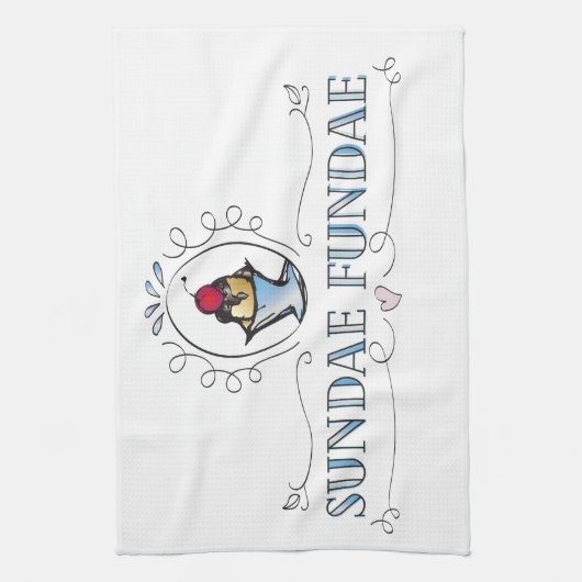 EiscremebecherGeschirrtuch Geschirrtuch (Vertikal)