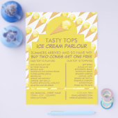 Eiscremefarben, Eiscremefarben, Werbung Flyer (Einzeln)