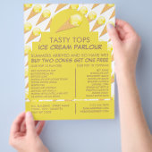 Eiscremefarben, Eiscremefarben, Werbung Flyer (Hand)