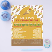 Eiscremefarben, Eiscremefarben, Werbung Flyer (Einzeln)