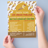 Eiscremefarben, Eiscremefarben, Werbung Flyer (Hand)