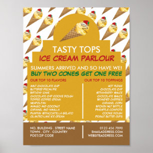 Eiscremefarben, Eiscremefarben, Werbung Poster