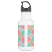 Eiscremefarben Personalisiert überprüft Edelstahlflasche (Rückseite)