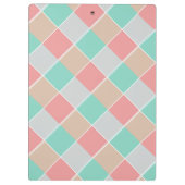 Eiscremefarben Personalisiert überprüft Klemmbrett (Rückseite)