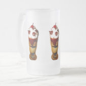 Eiscremefloat Mattglas Bierglas (Vorderseite Links)