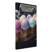 Eiscremeflug Mini Klemmbrett (Schrägansicht)